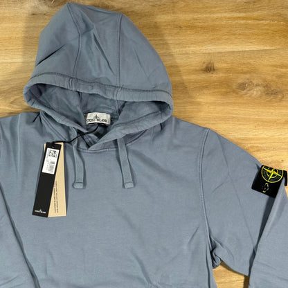 Stone Island Pullover Fleece Hoodie in Avio Blue