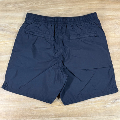 Stone Island Ghost Nylon Smerigliato Mid-Length Swim Shorts in Navy