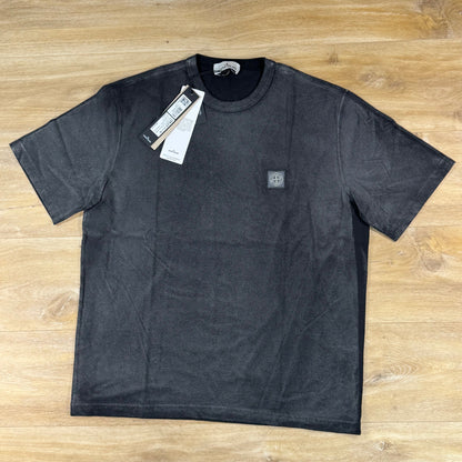 Stone Island Reflective Garment Lamination T-Shirt in Black