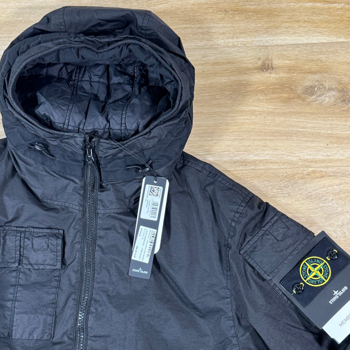 Stone Island Membrana 3L TC Padded Jacket in Black