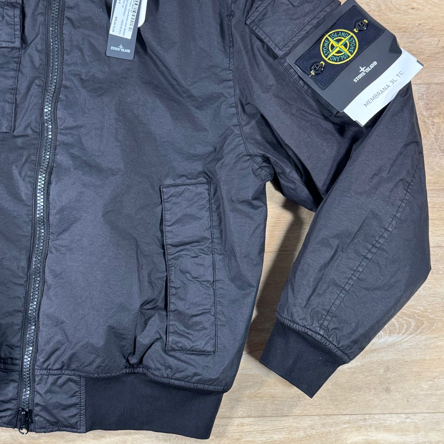 Stone Island Membrana 3L TC Padded Jacket in Black