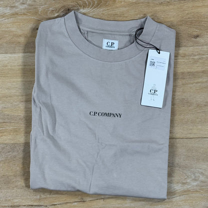 C.P. Company 30/1 Jersey Logo T-Shirt in Dove