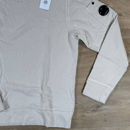C.P. Company Malfile Fleece Lens Crewneck Sweatshirt in Frozen Dew
