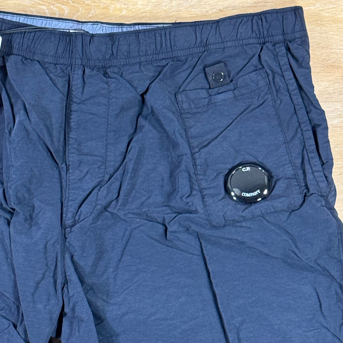 C.P. Company Flatt Nylon Lens Swim Shorts in Navy
