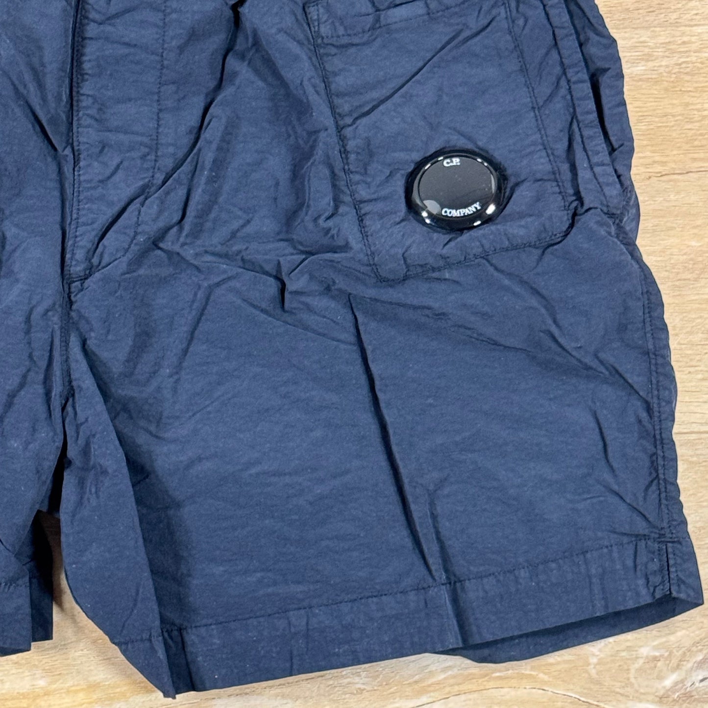C.P. Company Flatt Nylon Lens Swim Shorts in Navy