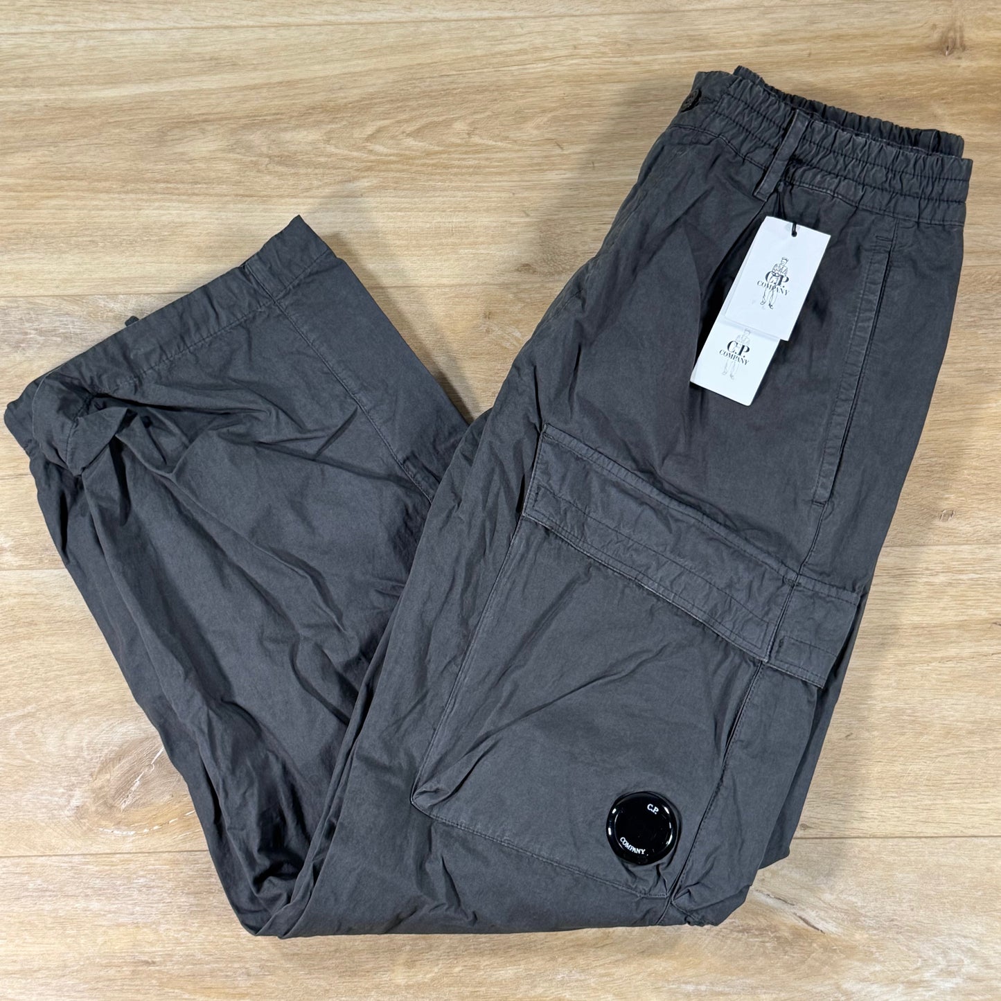 C.P. Company Micro-Reps Boxy Lens Pants in Gunmetal - Grey