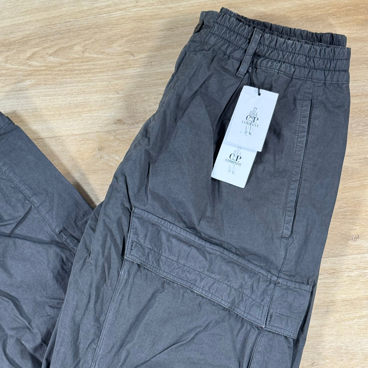 C.P. Company Micro-Reps Boxy Lens Pants in Gunmetal - Grey