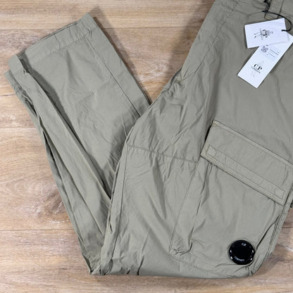 C.P Company 50 Fili Stretch Lens Cargo Pants in Moss Gray - Green