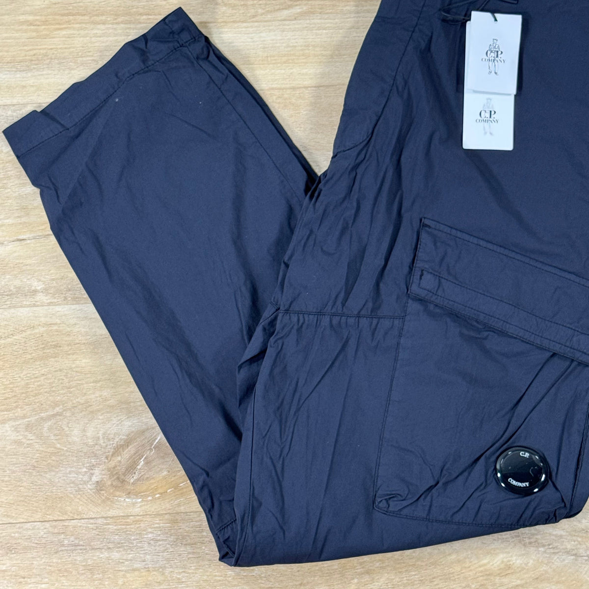 C.P Company 50 Fili Stretch Lens Cargo Pants in Navy