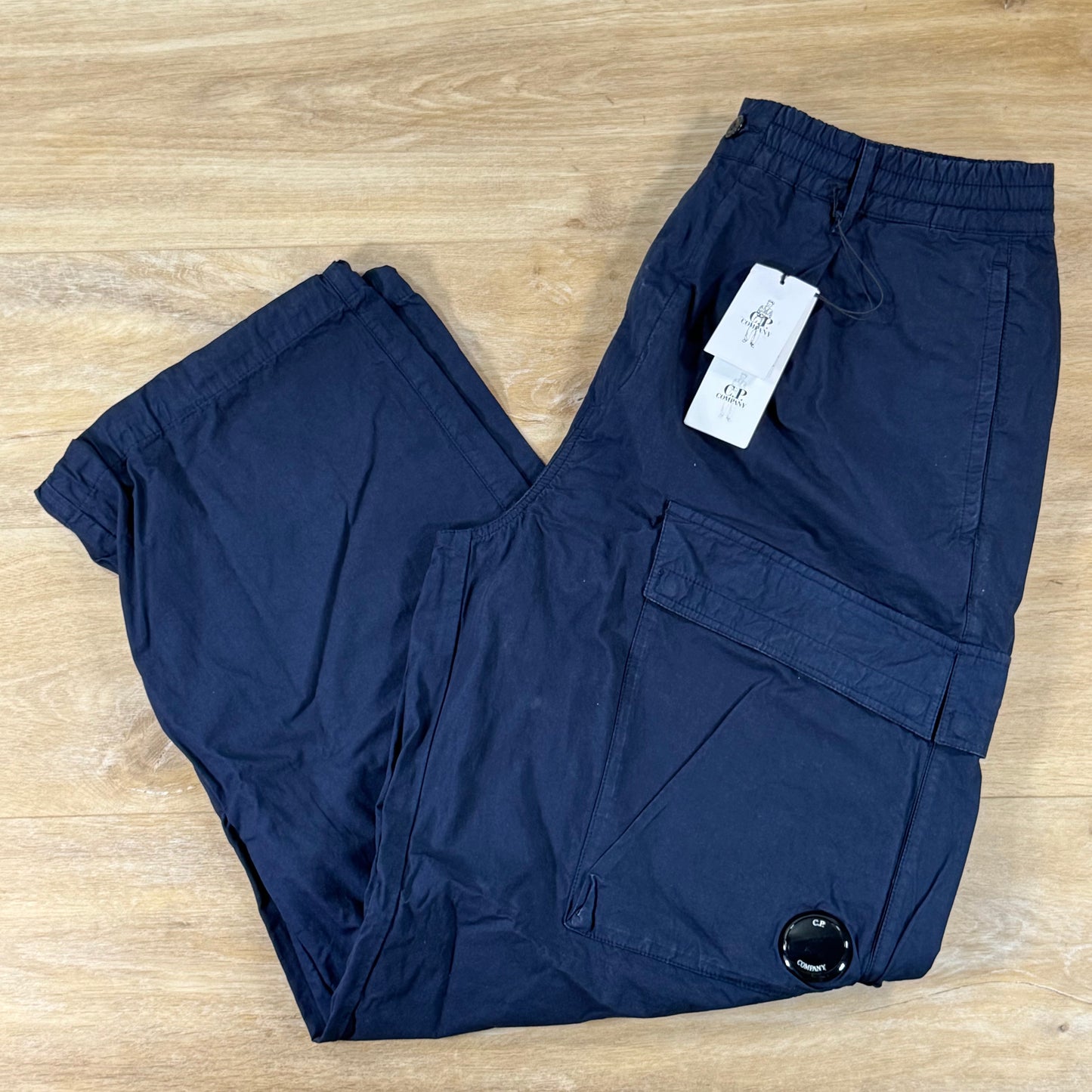 C.P. Company Micro-Reps Boxy Lens Pants in Midnight Navy