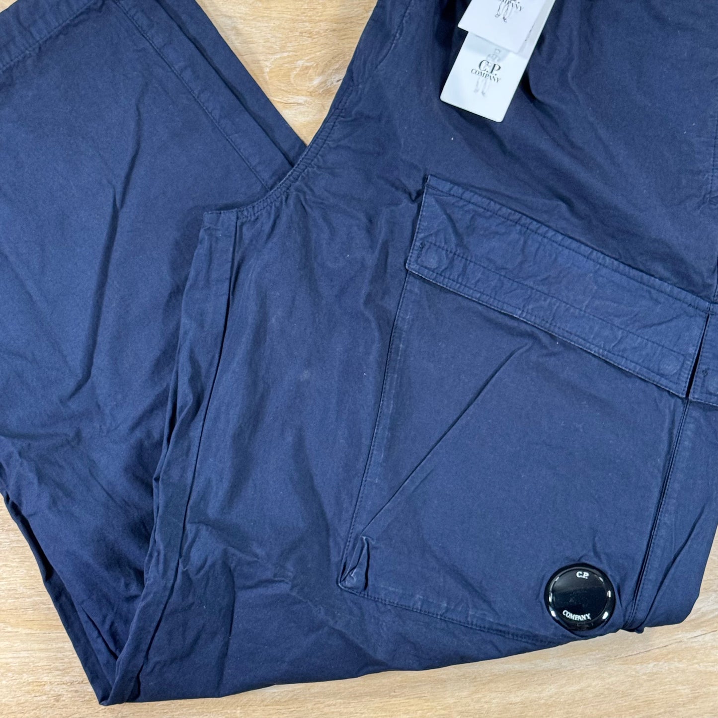 C.P. Company Micro-Reps Boxy Lens Pants in Midnight Navy