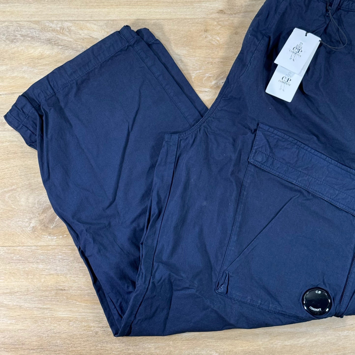 C.P. Company Micro-Reps Boxy Lens Pants in Midnight Navy