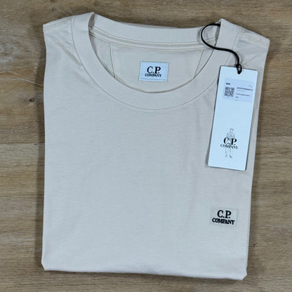 C.P. Company 30/1 Jersey Logo Patch T-Shirt in Frozen Dew