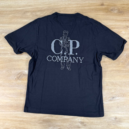 C.P. Company 1020 Jersey Embroidery T-Shirt in Black