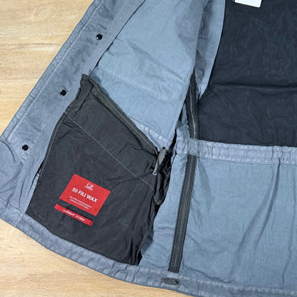 C.P. Company 50 Fili Wax Field Lens Jacket in Gunmetal - Grey