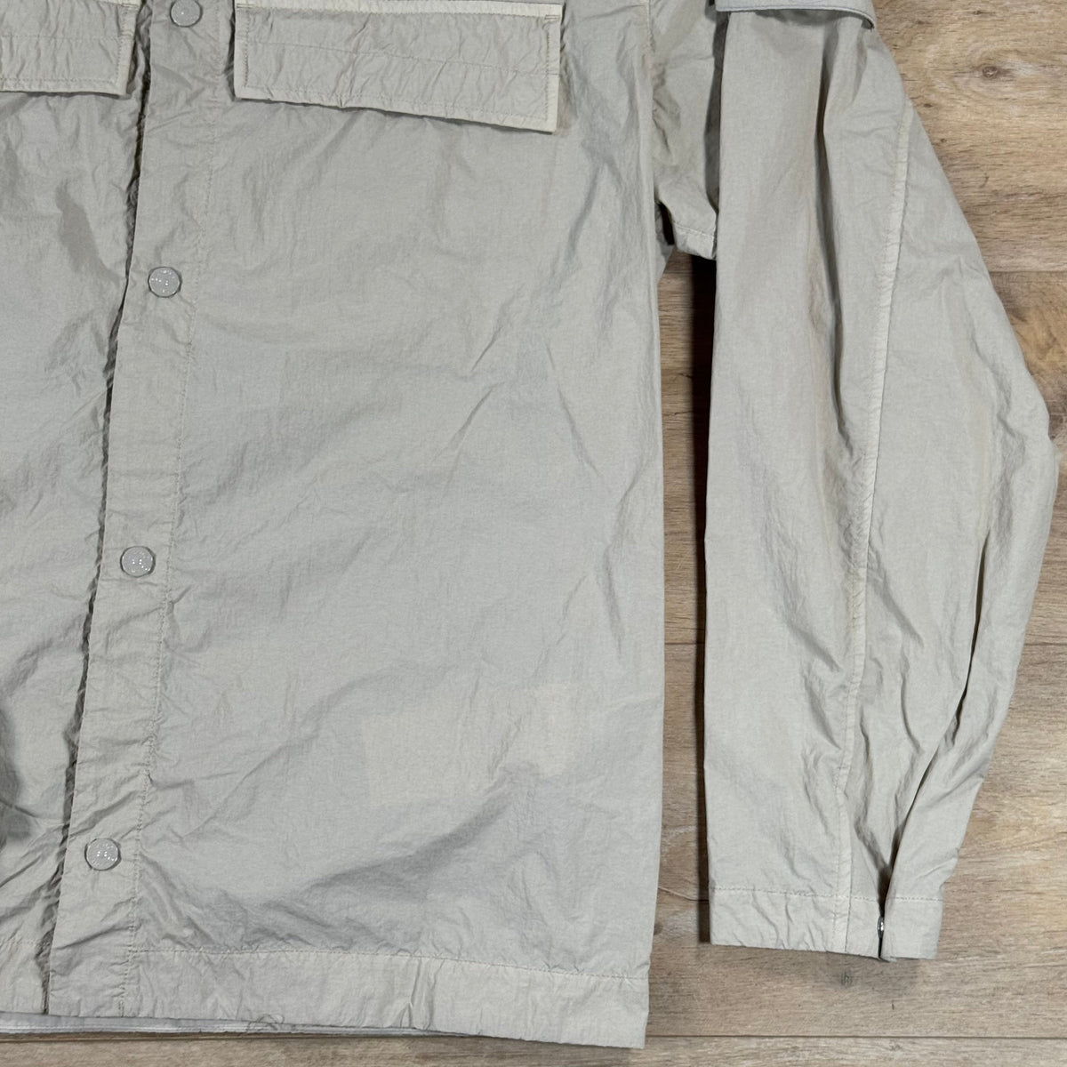 Stone Island Ghost Nylon Smerigliato Overshirt in Beige