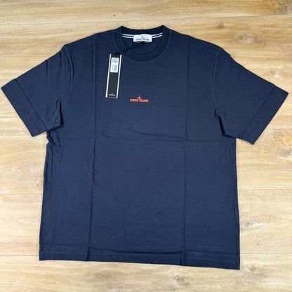Stone Island 'Desert' Print T-Shirt in Navy