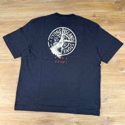 Stone Island 'Desert' Print T-Shirt in Navy