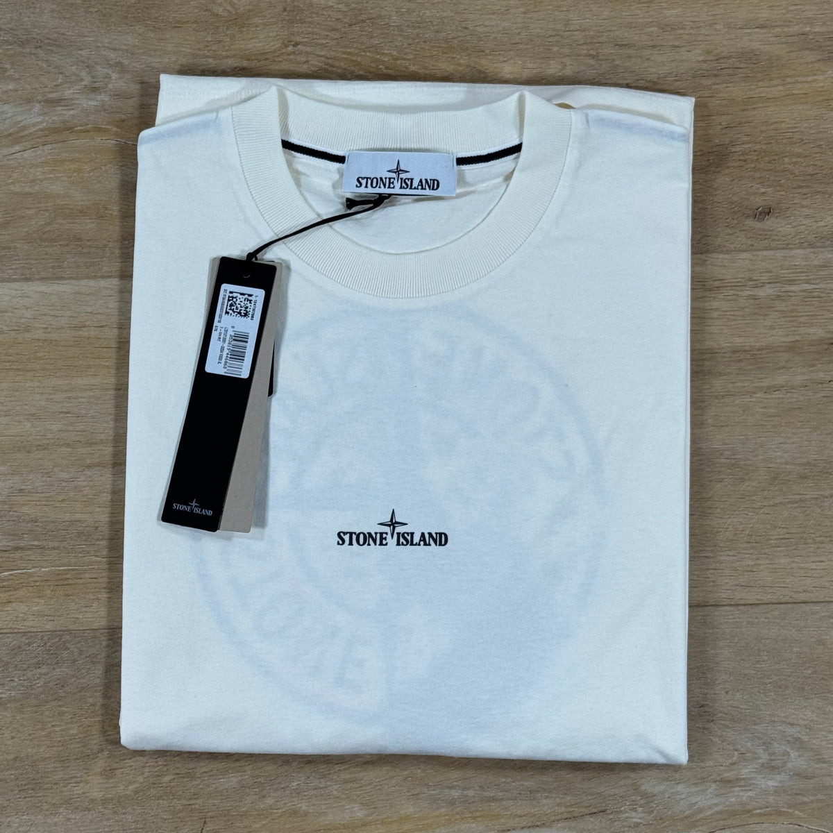 Stone Island 'Desert' Print T-Shirt in Ivory