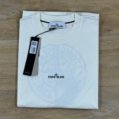 Stone Island 'Desert' Print T-Shirt in Ivory