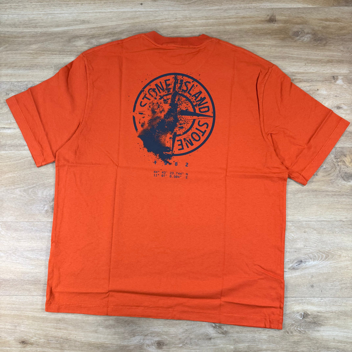 Stone Island 'Desert' Print T-Shirt in Burnt Orange