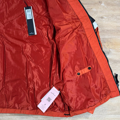 Stone Island Crinkle Reps NY Hooded Jacket in Burnt Orange