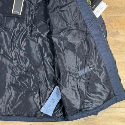 Stone Island Crinkle Reps NY Hooded Jacket in Navy
