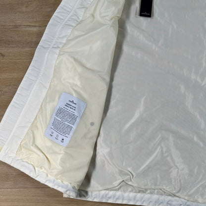 Stone Island Crinkle Reps NY Hooded Jacket in Ivory