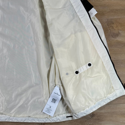 Stone Island Crinkle Reps NY Hooded Jacket in Ivory