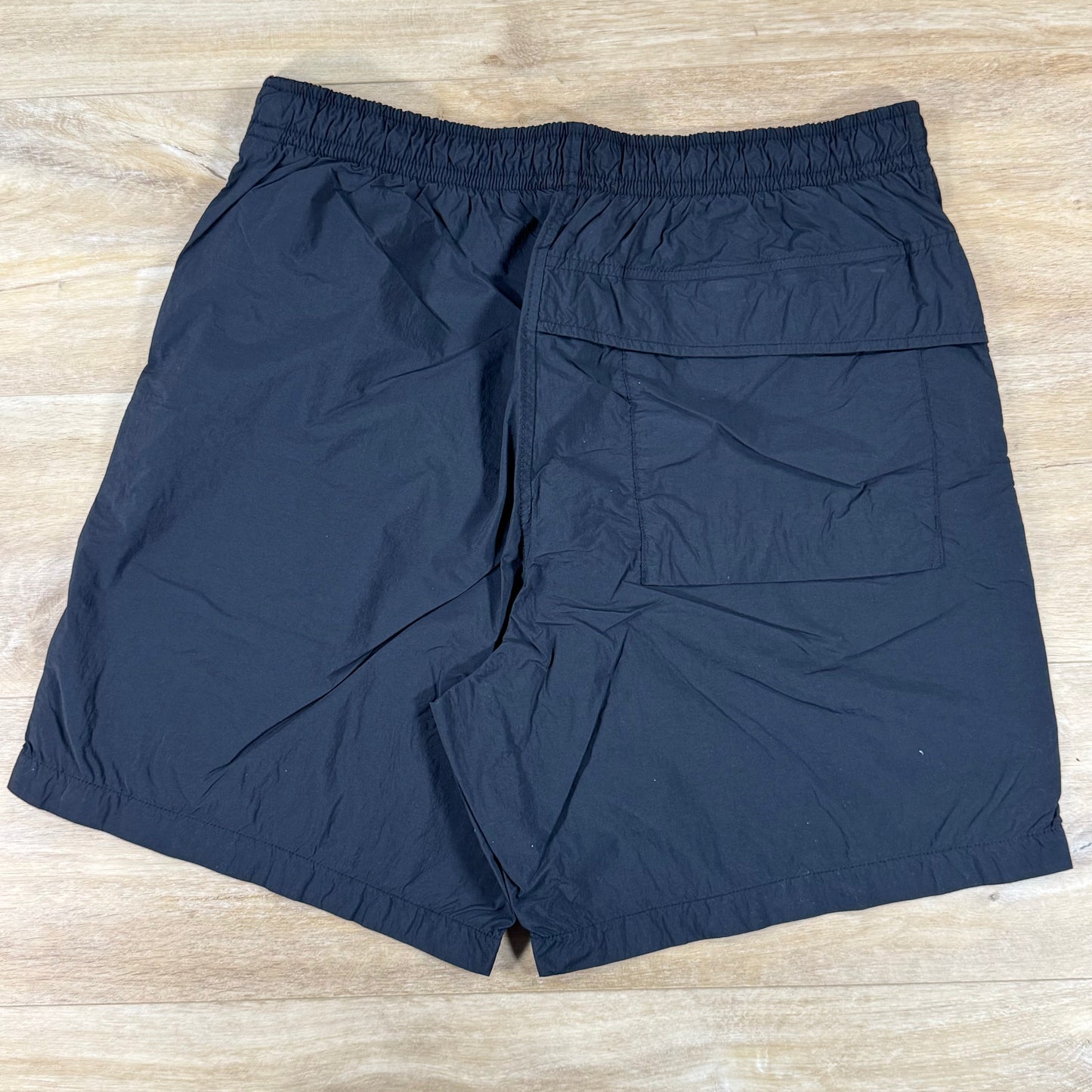 Stone Island Ghost Nylon Smerigliato Mid-Length Swim Shorts in Black