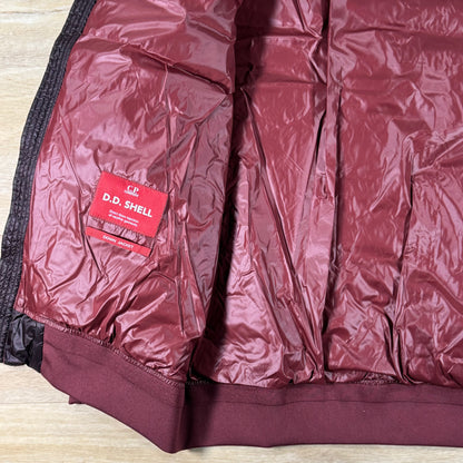 C.P. Company D.D. Shell Hooded Lens Down Jacket in Andorra - Red