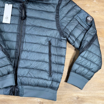 C.P. Company D.D. Shell Hooded Lens Down Jacket in Orion Blue