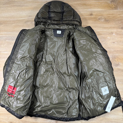 C.P. Company D.D. Shell Lens Puffer Jacket in Ivy Green