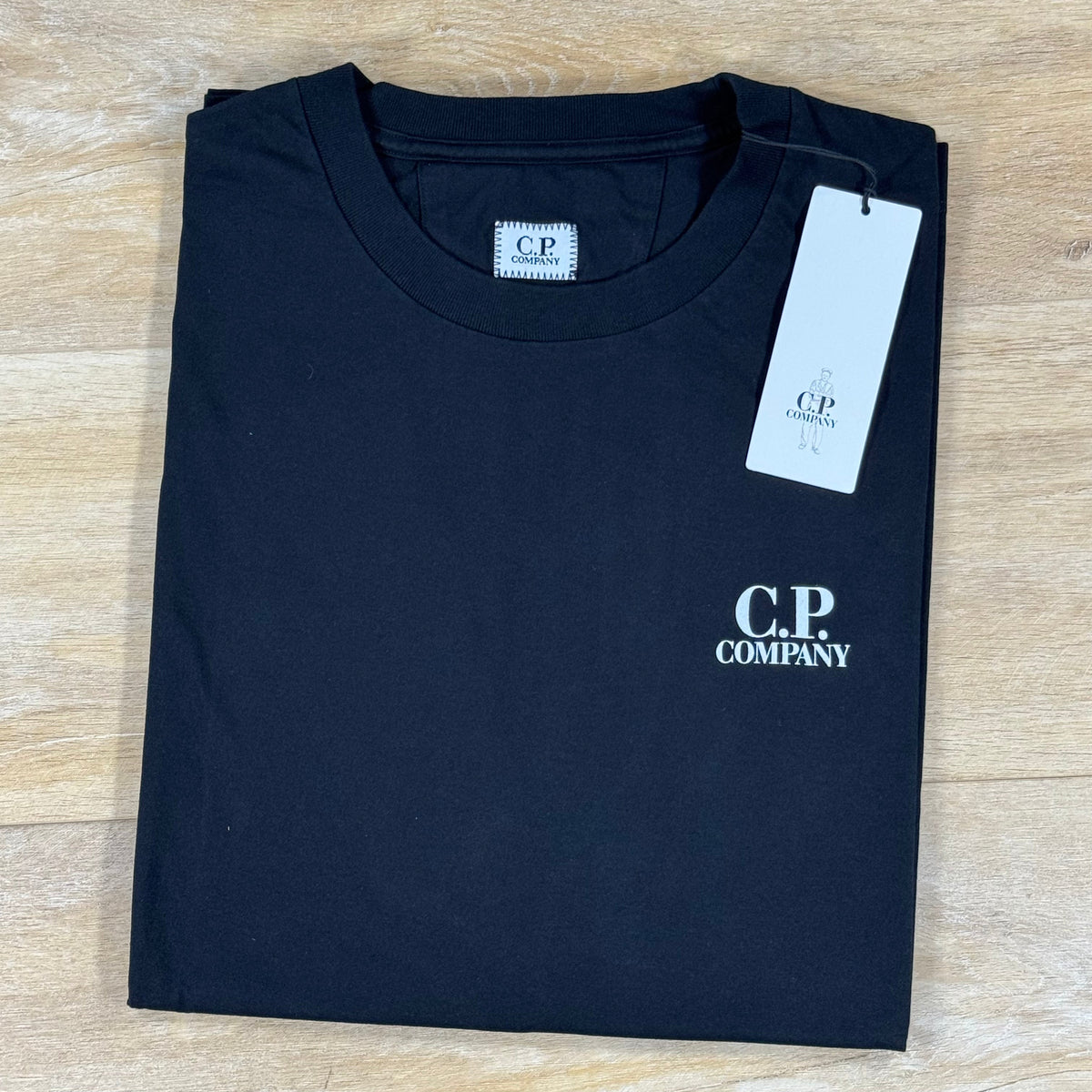 C.P. Company 30/1 Jersey British Sailor T-Shirt in Black
