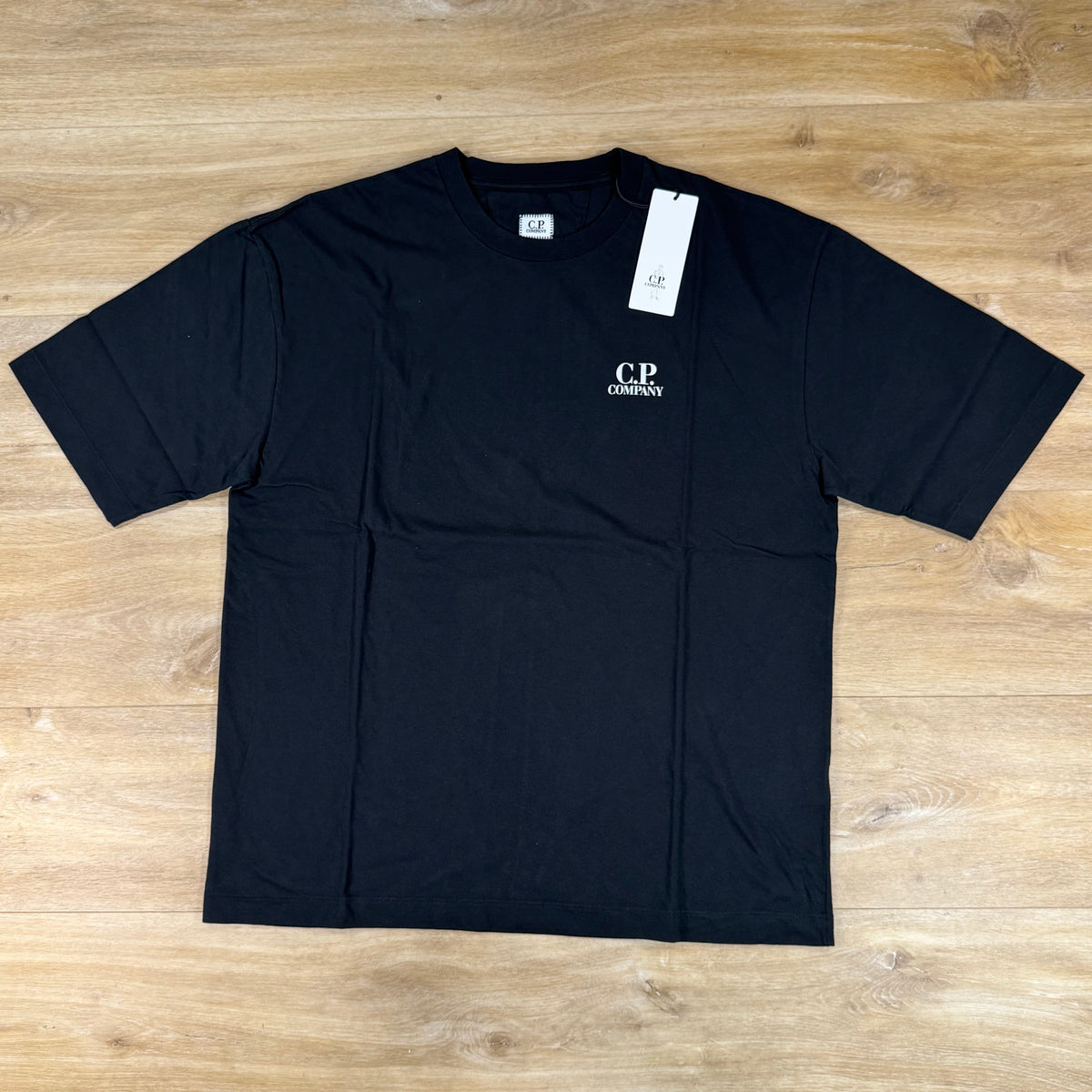 C.P. Company 30/1 Jersey British Sailor T-Shirt in Black