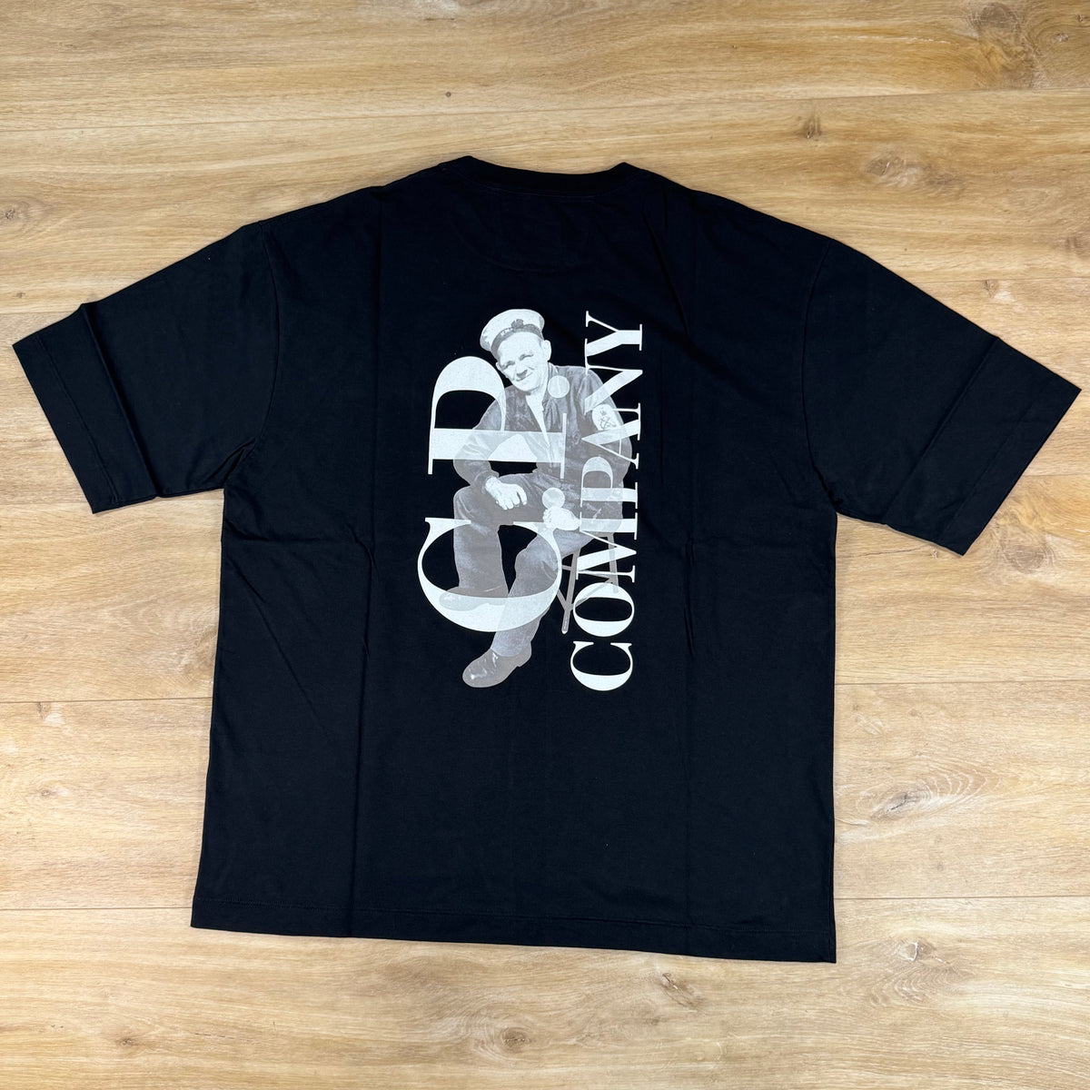 C.P. Company 30/1 Jersey British Sailor T-Shirt in Black