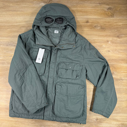 C.P. Company T-Flatt Padded Goggle Jacket in Castor Grey