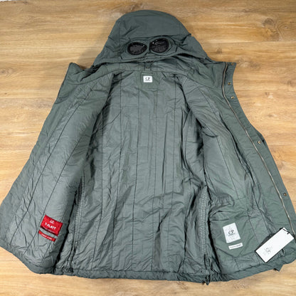 C.P. Company T-Flatt Padded Goggle Jacket in Castor Grey