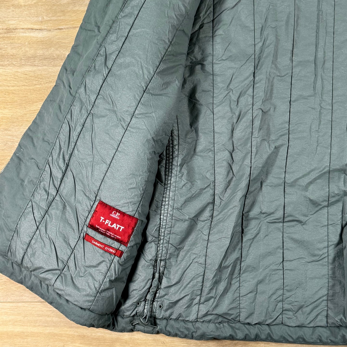 C.P. Company T-Flatt Padded Goggle Jacket in Castor Grey