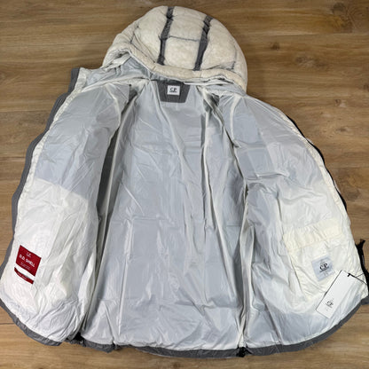 C.P. Company D.D. Shell Lens Puffer Jacket in Gauze White