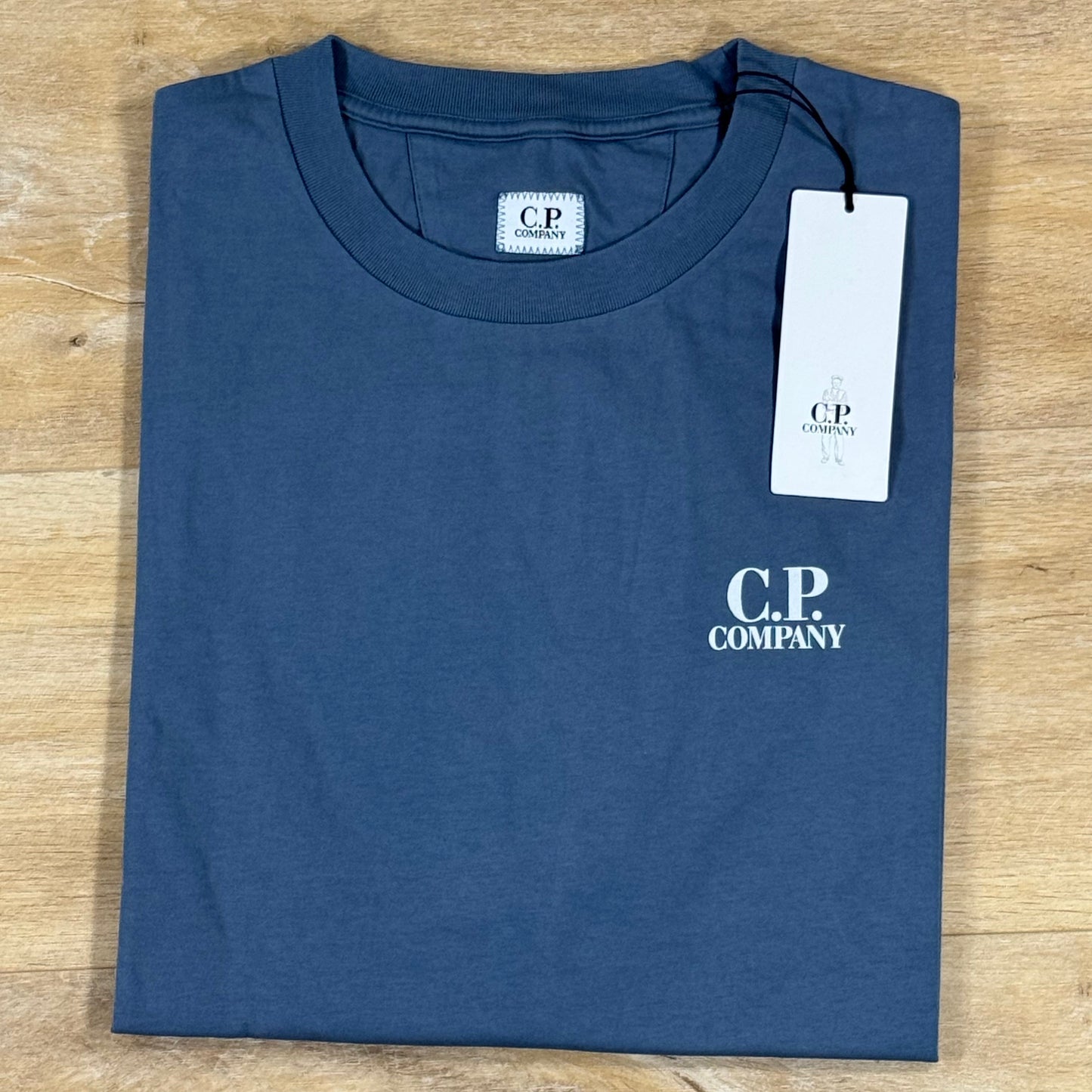 C.P. Company 30/1 Jersey British Sailor T-Shirt in Orion Blue