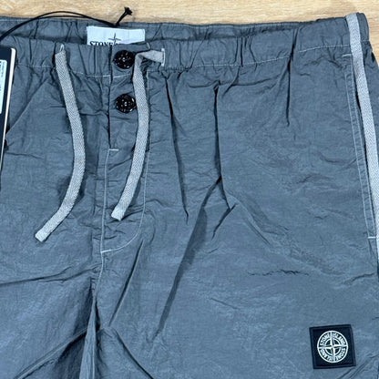 Stone Island Nylon Metal Slim-Fit Swim Shorts in Cement