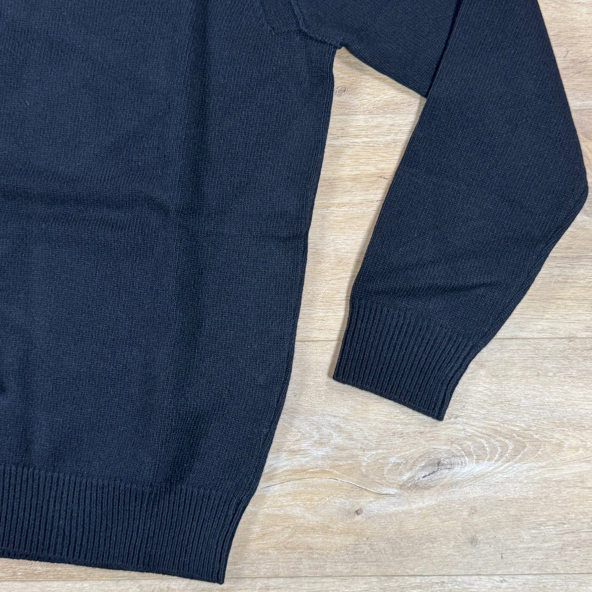 Stone Island Lambswool Crewneck Jumper in Black