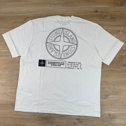 Stone Island 'Industrial' Print T-Shirt in Ivory