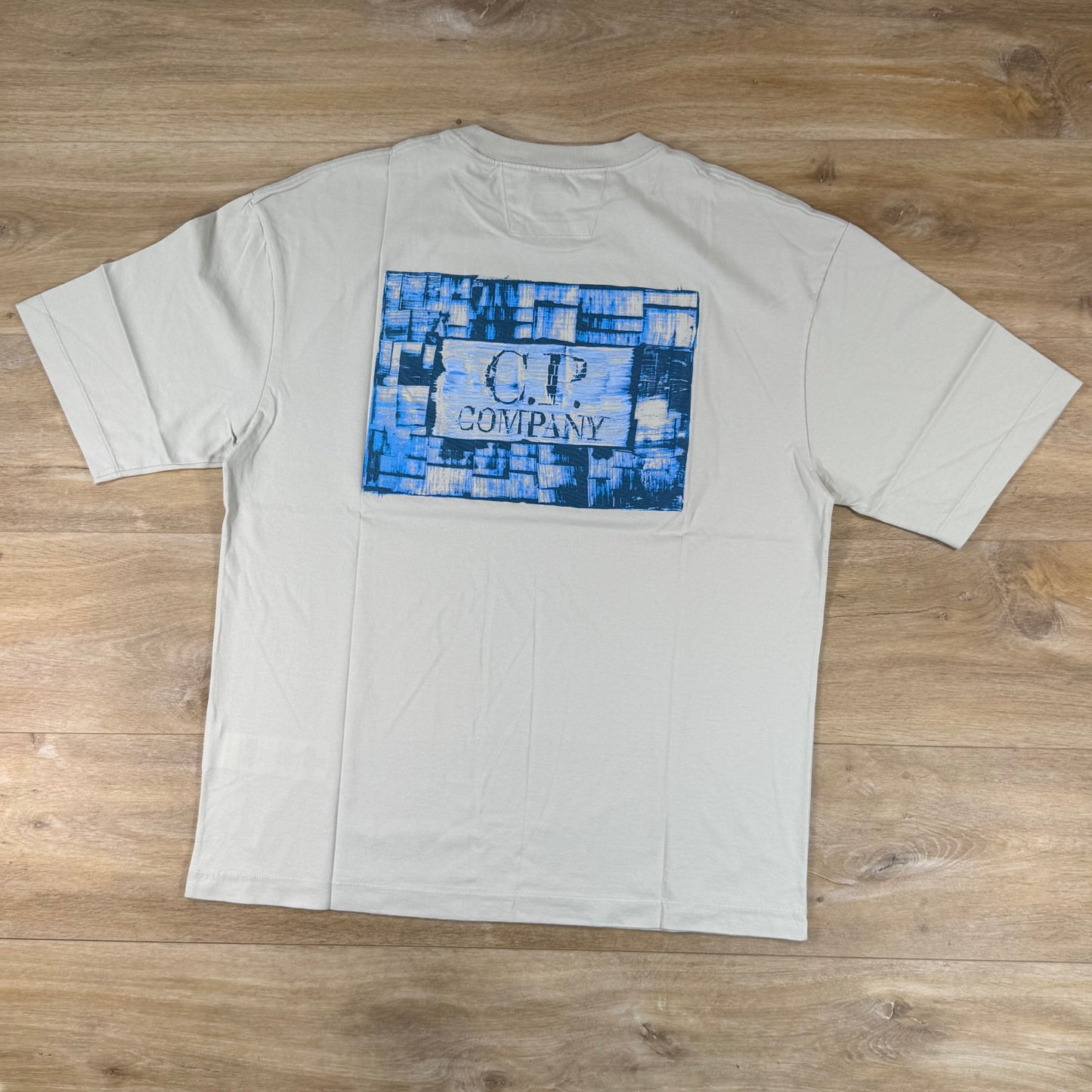 C.P. Company 30/1 Jersey Graphics T-Shirt in Silver Birch