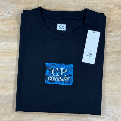 C.P. Company 30/1 Jersey Graphics T-Shirt in Black