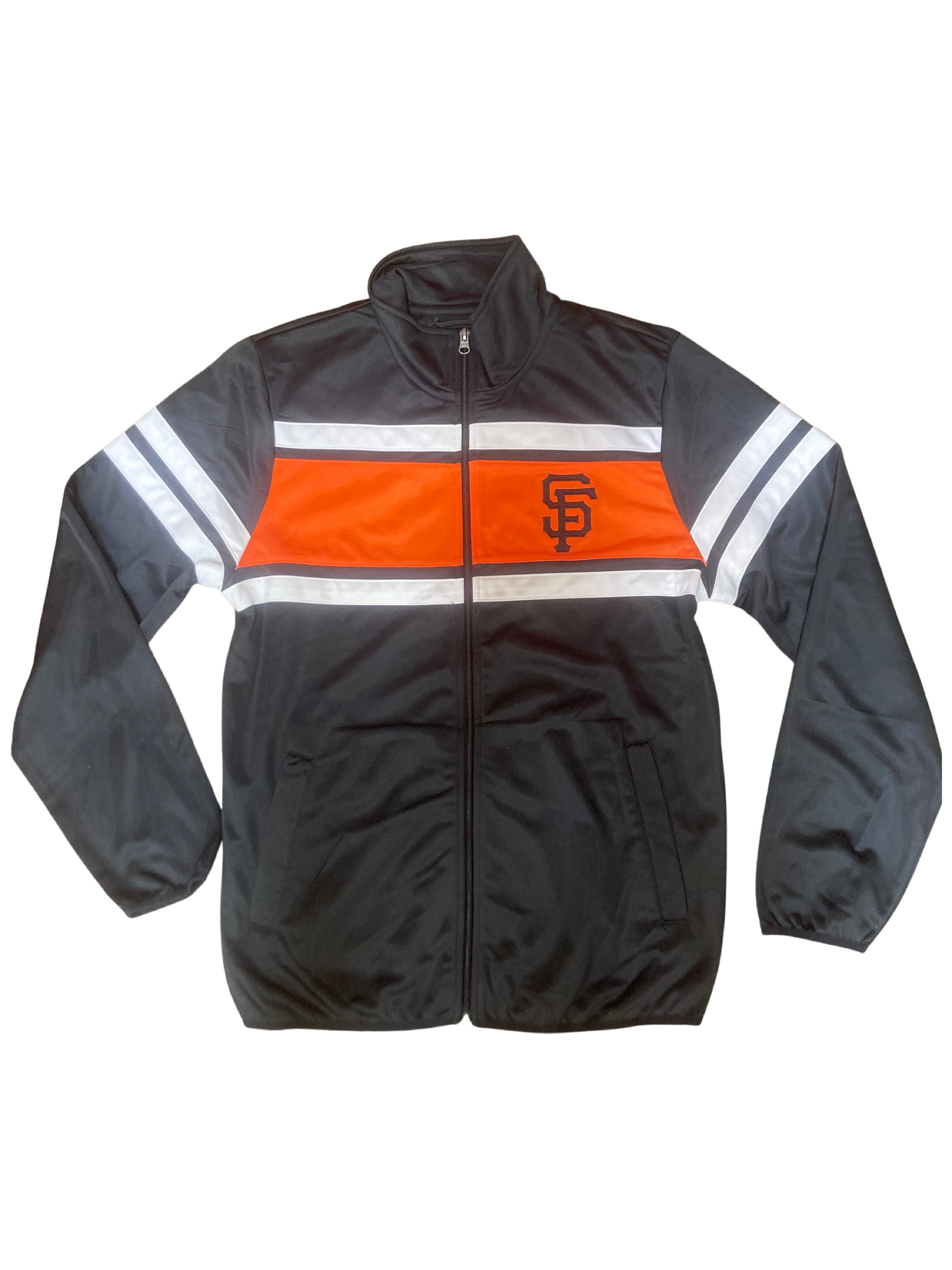 San Francisco Giants G-III Full-Zip Track Jacket - Black/Orange/White