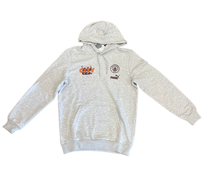 Puma Men's Manchester City FtblCore Hoodie-Grey
