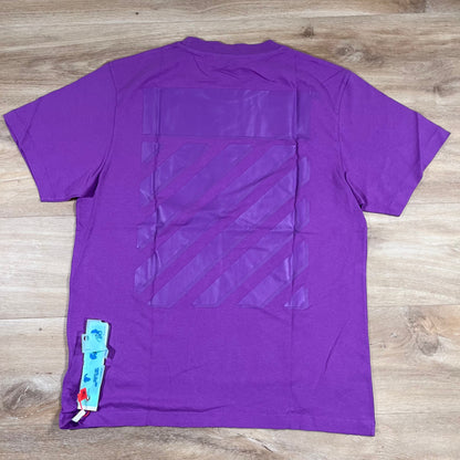 Off-White Diagonal Tab T-Shirt in Purple