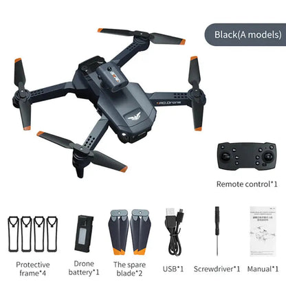 JJRC H106 RC Drone 4-Side Obstacle Avoidance WiFi FPV 8K Dual HD Camera GPS Altitude Hold Foldable Quadcopter RTF